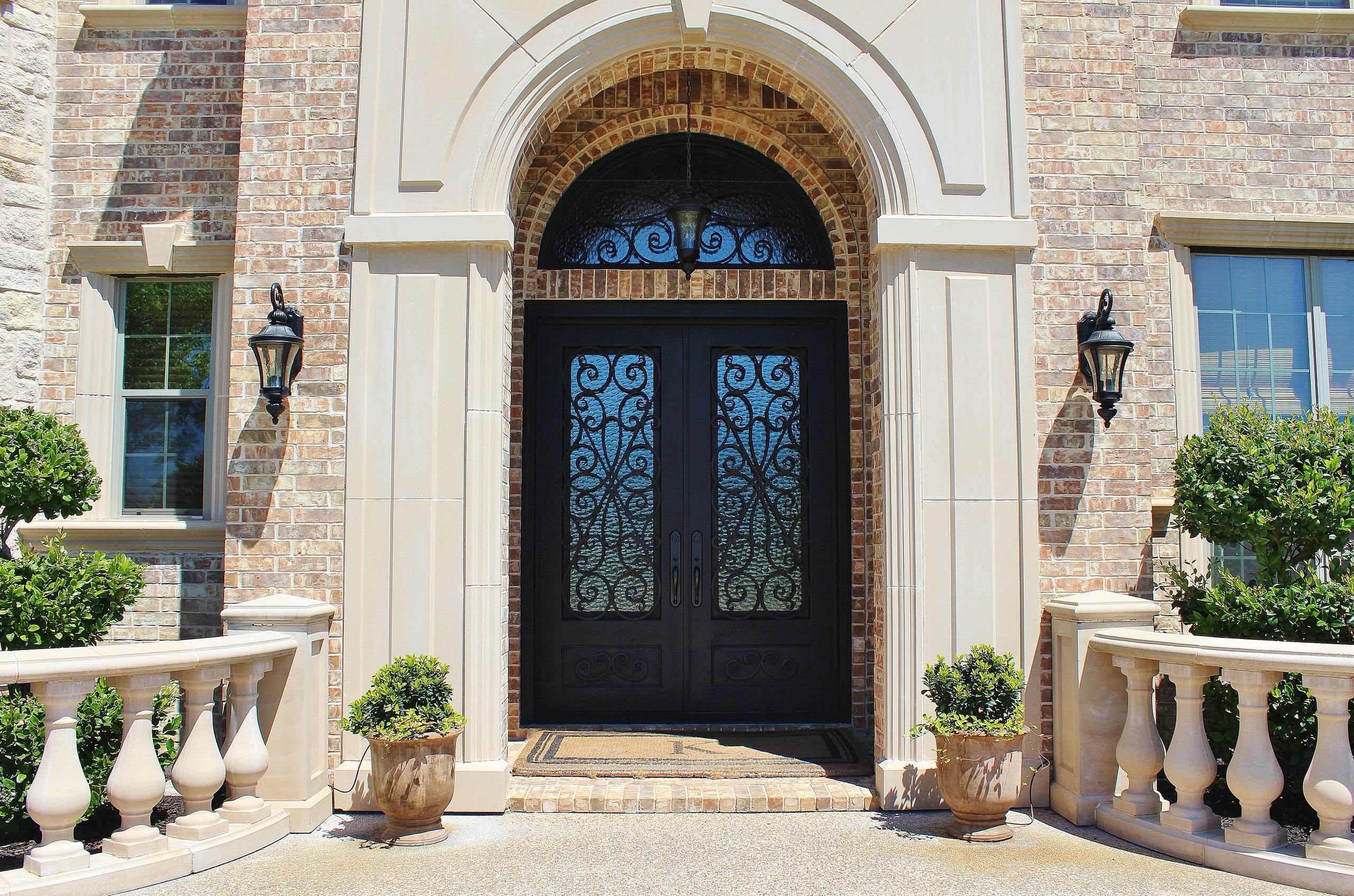 customized iron entry door