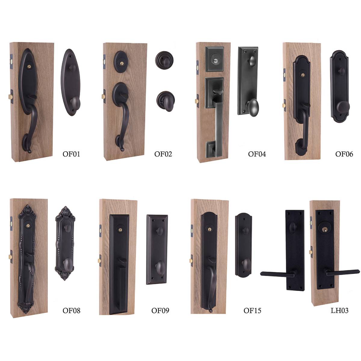 GID Thermal Break Iron Front Double Door With Matt Black Color Round Top TED203