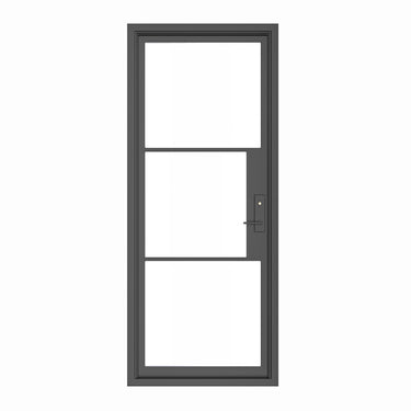 gloryirondoors iron single door with lever handle