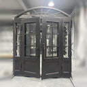 gid french iron door with kickplate and sidelights