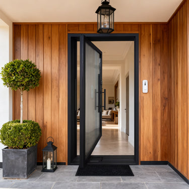 gloryirondoors wrought iron pivot door with wide full glass design