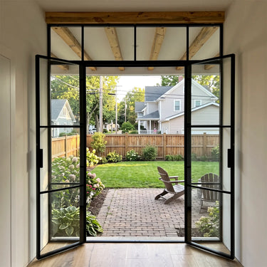 GID Steel French Double Door with Transom