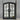 Exterior steel French entry door with glass panels