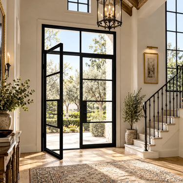 GID Steel Double French Door with Transom