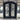 gid black iron wrought double door with tempered glass