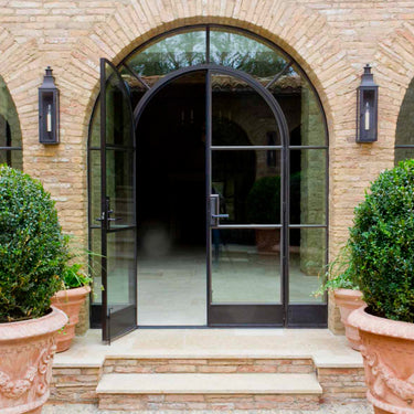 gloryirondoors round top insulated round inside iron french double doors