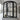 Modern black framed glass door
