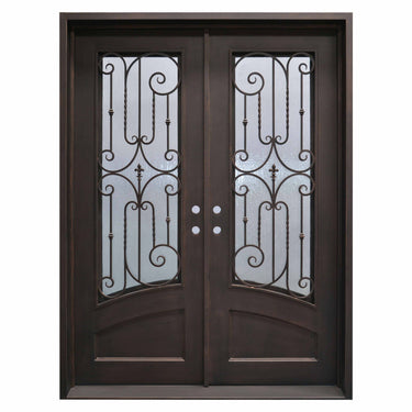 forged metal steel double door with impressive craftsmanship