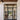 Single iron French front door with side lights and upper transom