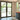 Thermal break black iron French double door with clear glass