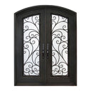 GID decorative iron door with intricate patterns