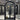 Iron French front door with round top and kickplate