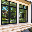 GID Iron French Double Door with Clear Transom TFD238