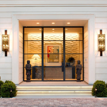 gloryirondoors insulated business building iron entry single french doors with two sidelights