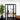 Modern black-framed interior door with double sidelights