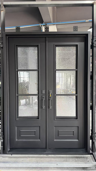 gloryirondoor custom made wrought iron front double door