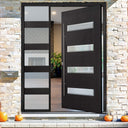 gloryirondoors high insulated single entry iron pivot door with long handle