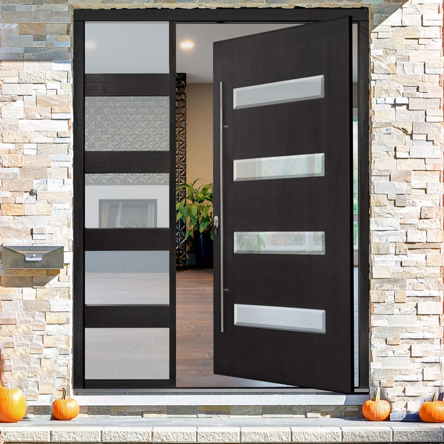 gloryirondoors high insulated single entry iron pivot door with long handle