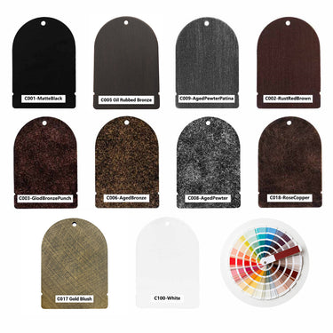 decorative iron doors' various color samples