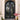 gid round top wrought iron double door with black finish and simple scrollworkr with black simple scrollwork