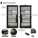 glory iron pivot doors detail structure