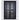 double iron door with square top and glass