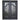 Black color thermally broken wrought iron double door with imposing scrollwork