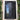 double iron door with square top arched inside and grille