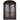 double iron door with flowery style and aquatex glass