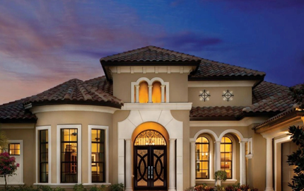 Custom iron front door