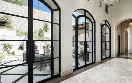 Modern popular design iron french interior doors
