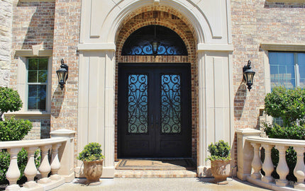 customized iron entry door