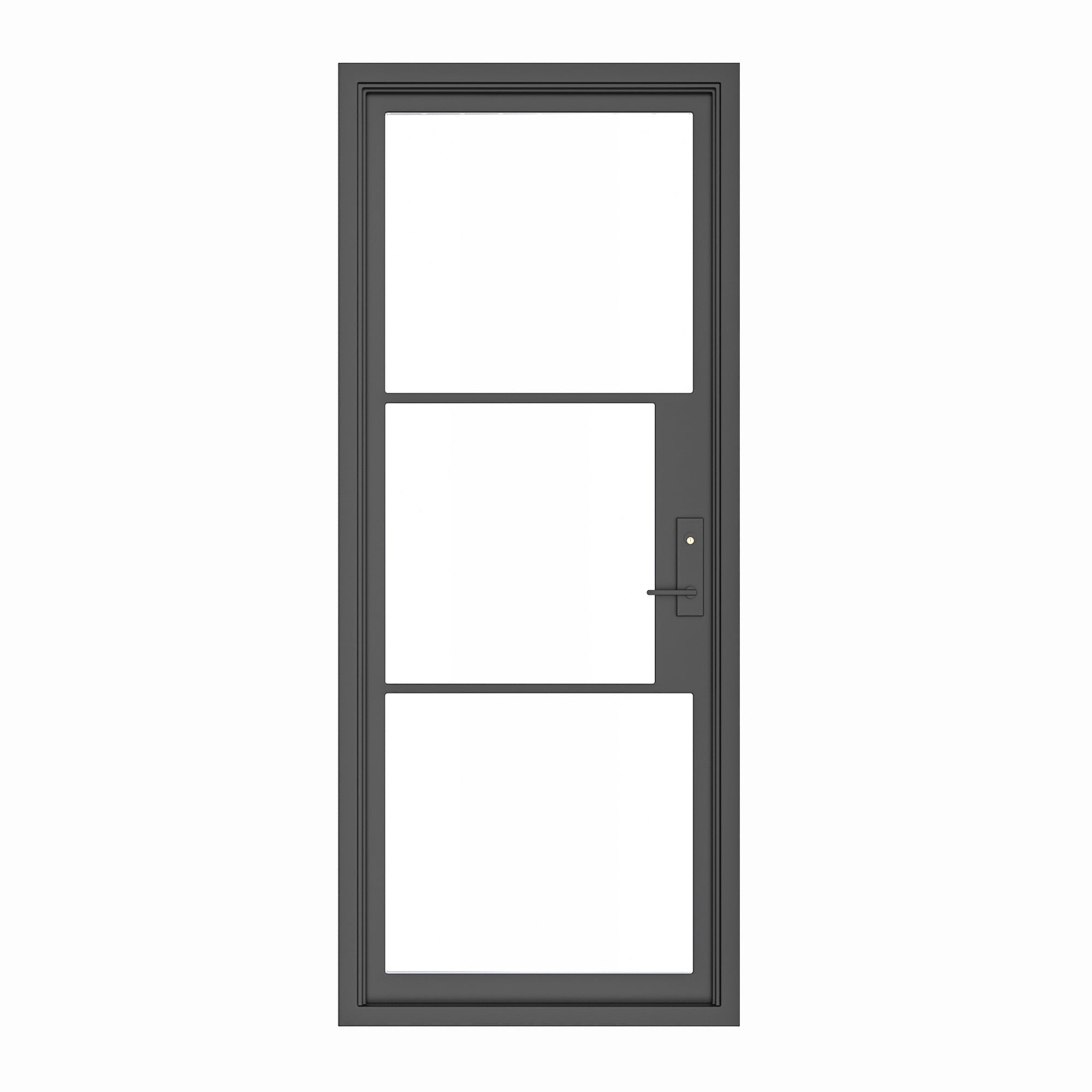 gloryirondoors iron single door with lever handle