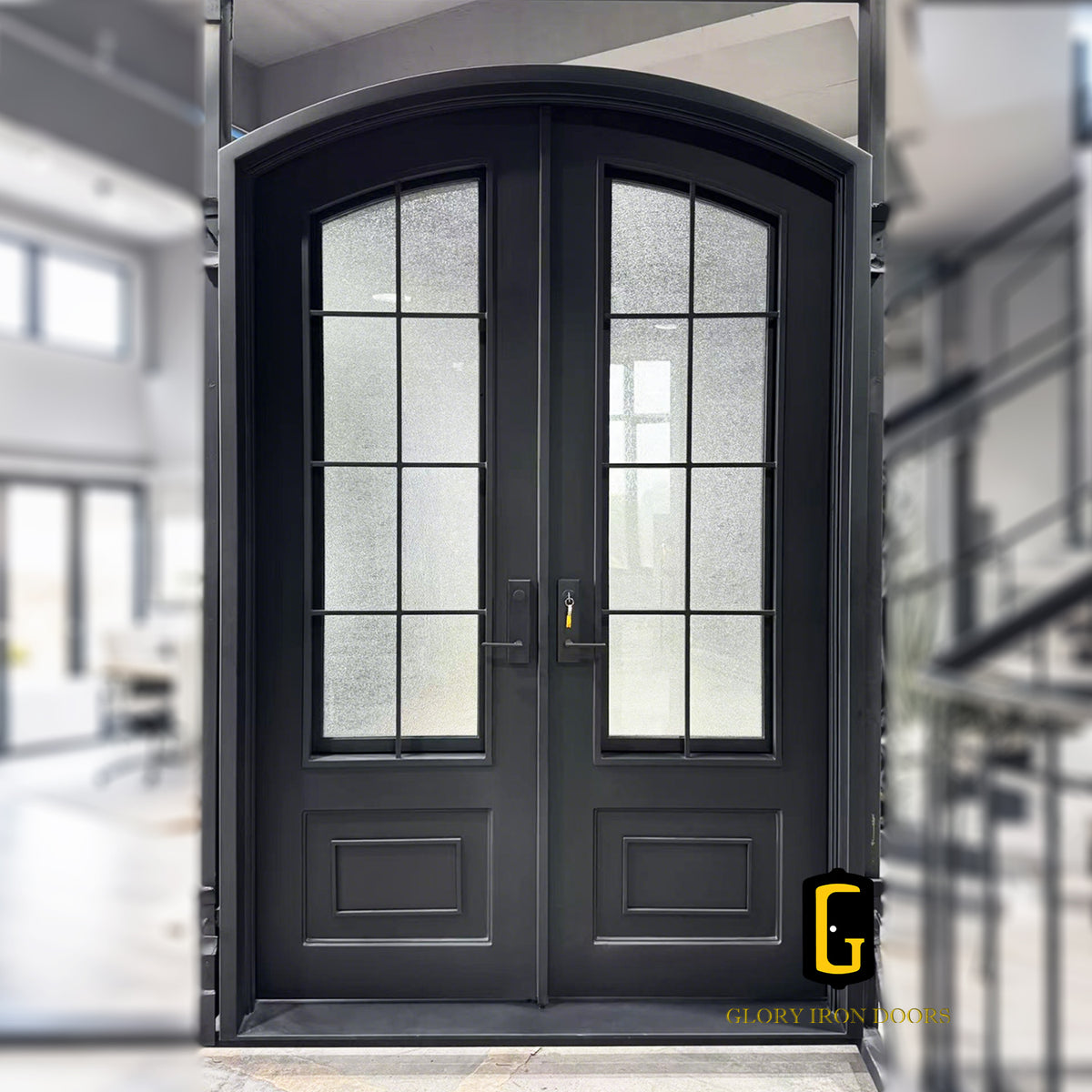 TED433 Thermal Break Iron Entry Door custom door