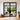 GID iron french interior double door with clear glass