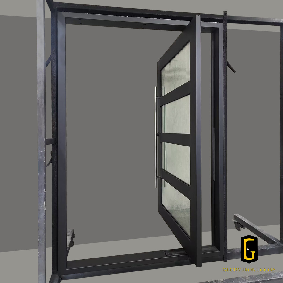 PD104 Iron Pivot Door custom door