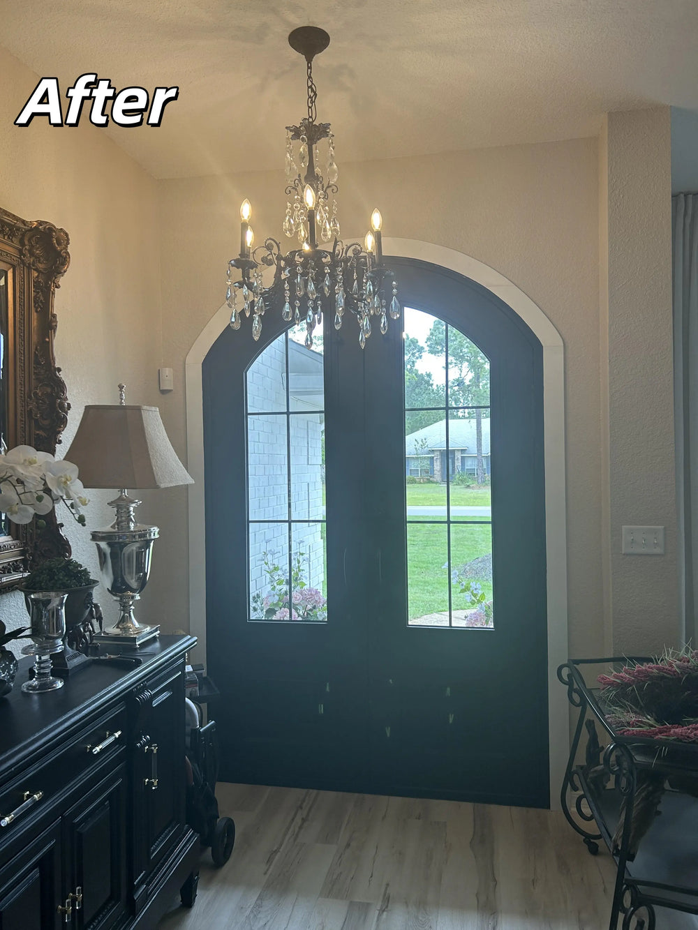 gloryirondoors iron entry double door with 6-Lite design
