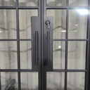 Modern iron French door for front entry or patio