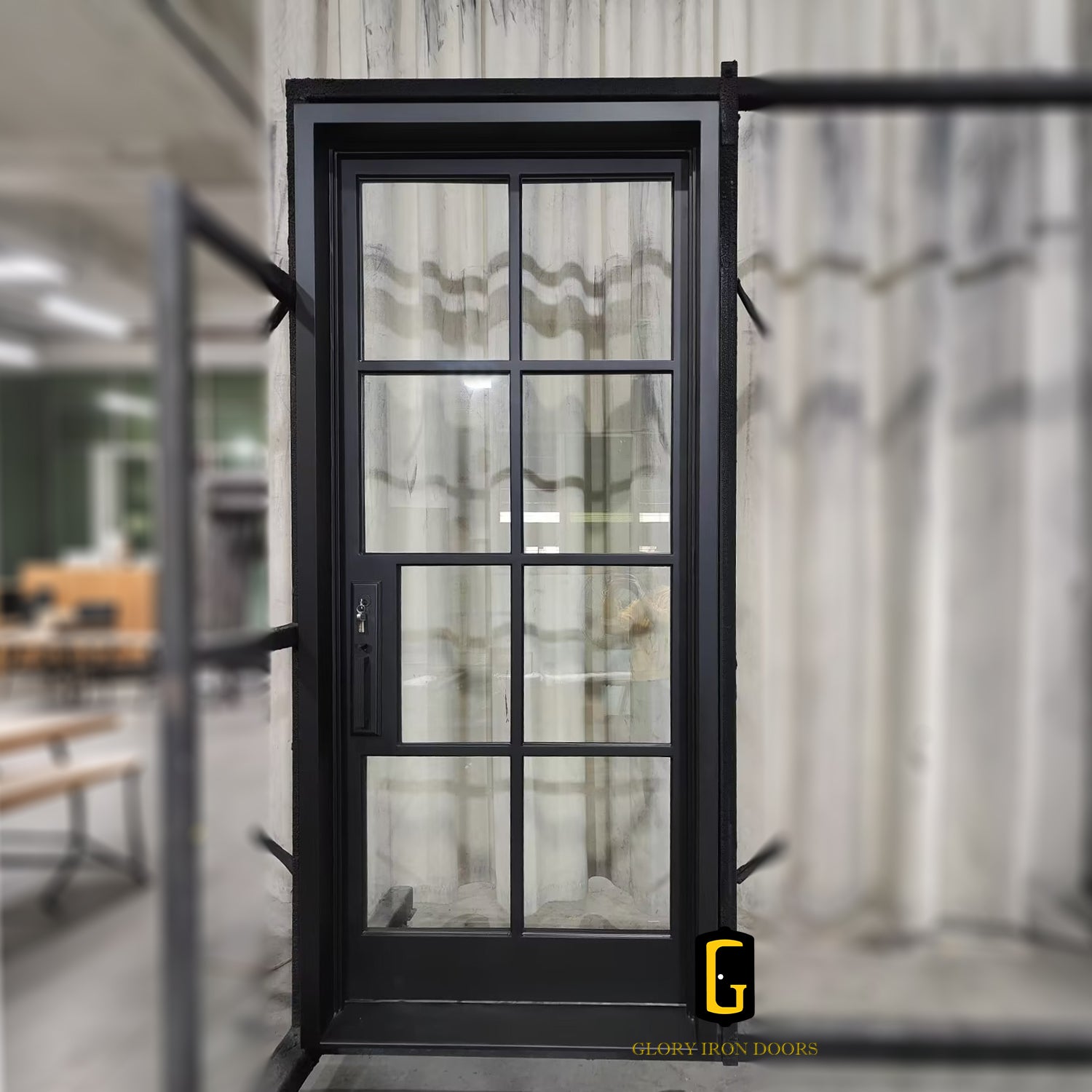GID-Iron-Entry-French-Door-with-Tempered-Glass