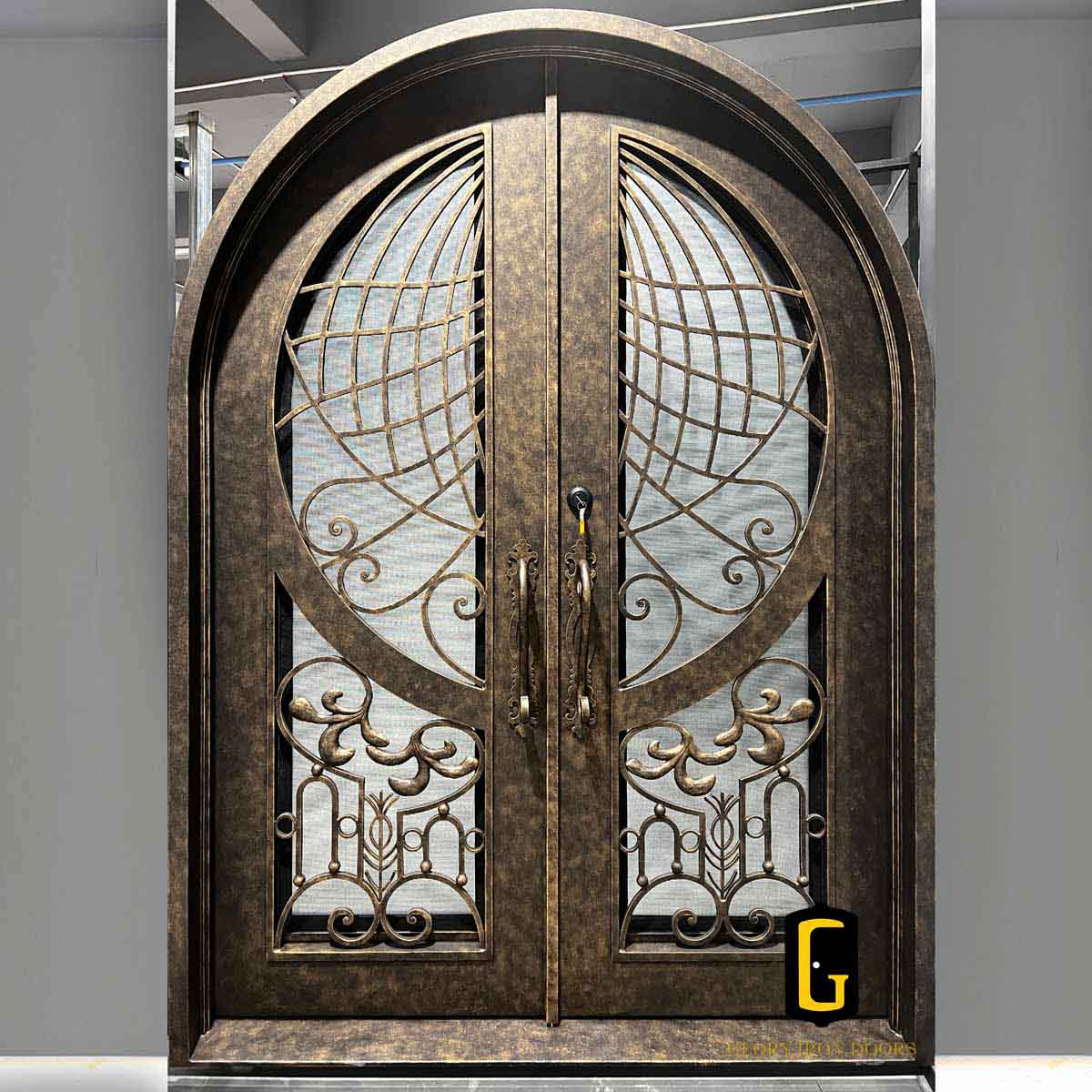 C006 Aged Bronze iron door finish