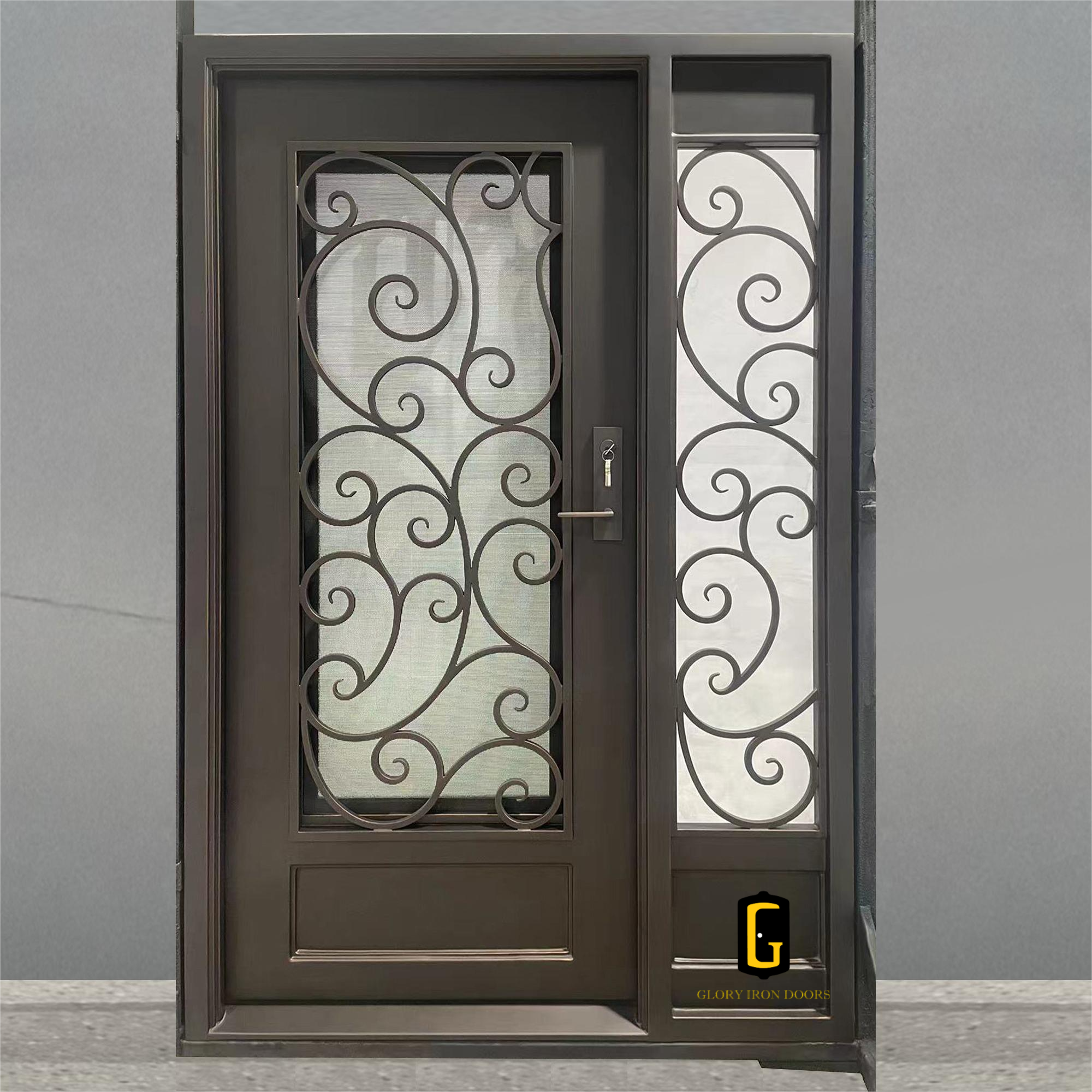 C005 Oil Rubbed Bronze iron door finish