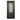 square top crafted iron single door with frosted glass