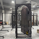 Round top iron single front door with full metal panel
