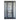 glory thermal break silver color wrought iron single front door with sidelights