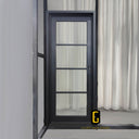 Insulated iron French single door for exterior entry