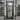 Single iron French entry door for modern home