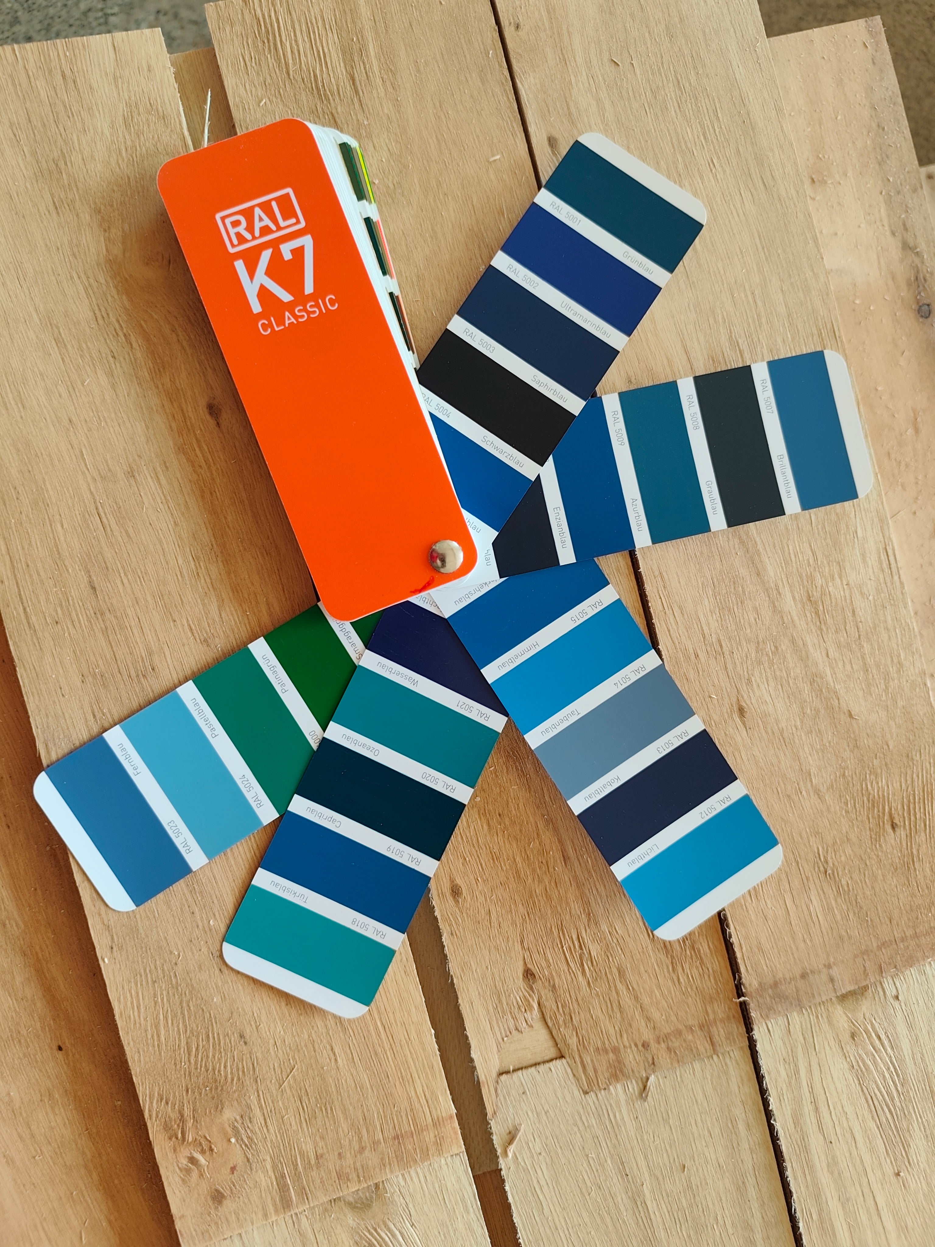 GID iron door RAL blue color 