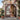 Rose Copper Arched Wrought Iron Double Entry Door | ED444