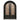 fully arched forged iron double entry door with beautiful scrollwork