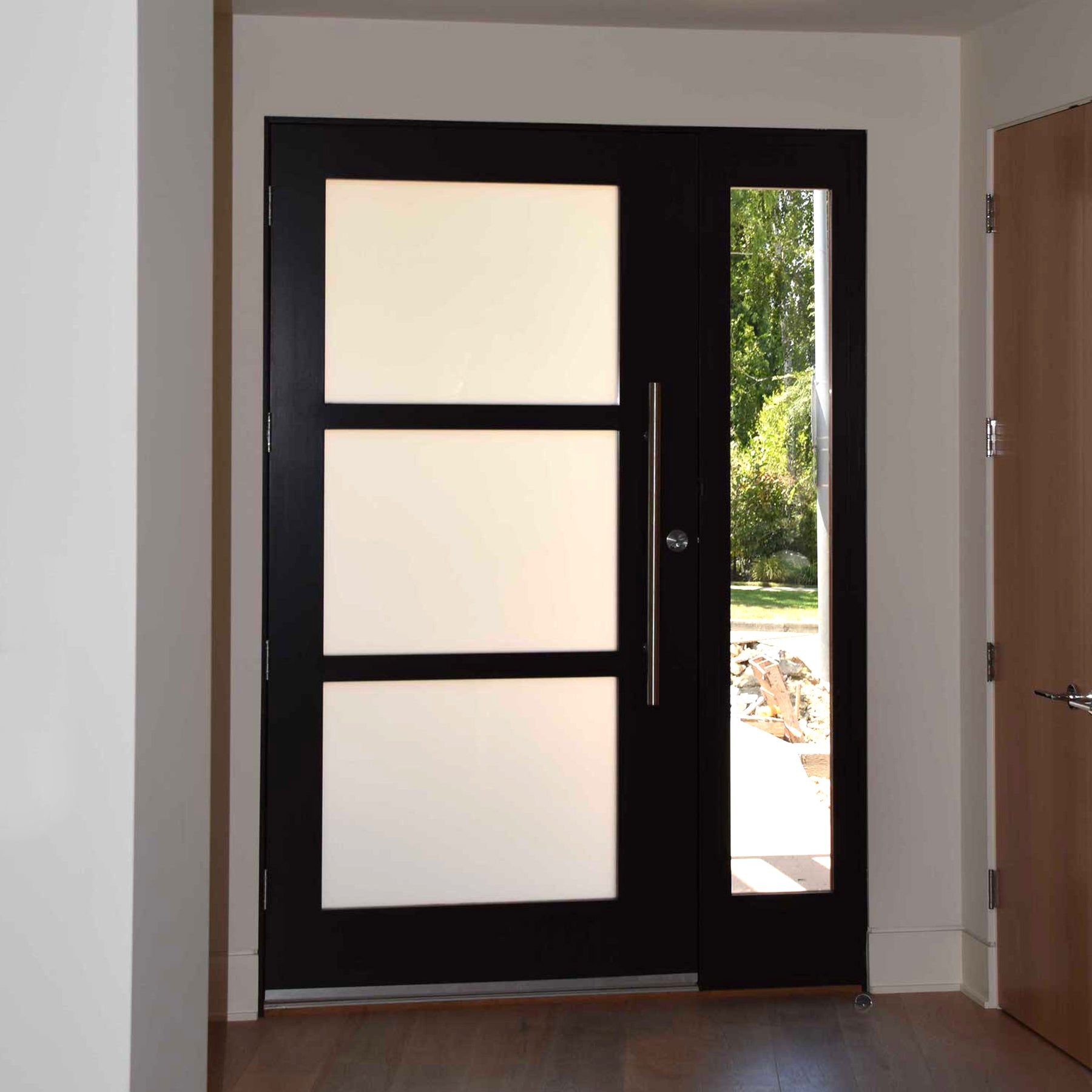 gloryirondoors thermal break 3 lites iron french singgle door with sidelight 